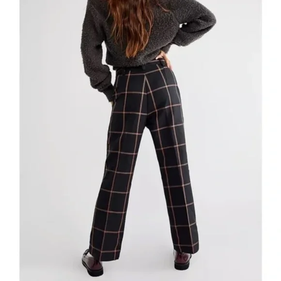 Levi's Math Club Trouser Flare Pants in Bonnie Plaid Rinse - Picture 2 of 8